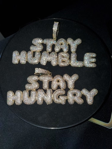 Custom Iced out Bubble Letters