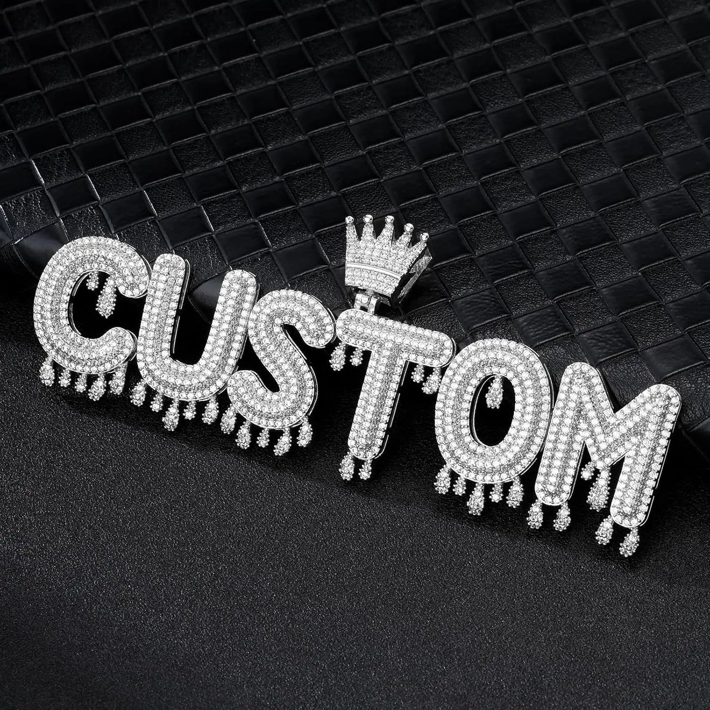 Custom Iced Out Drip Pendant