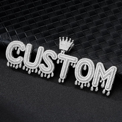 Custom Iced Out Drip Pendant