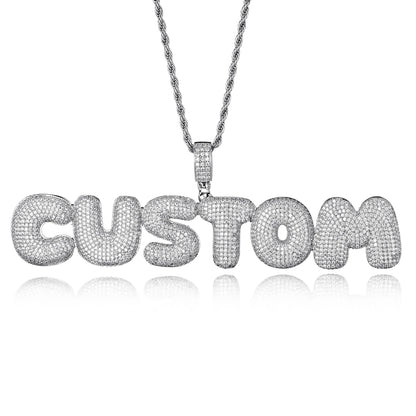 Custom Iced out Bubble Letters