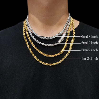 Double Wrapped Rope Chain